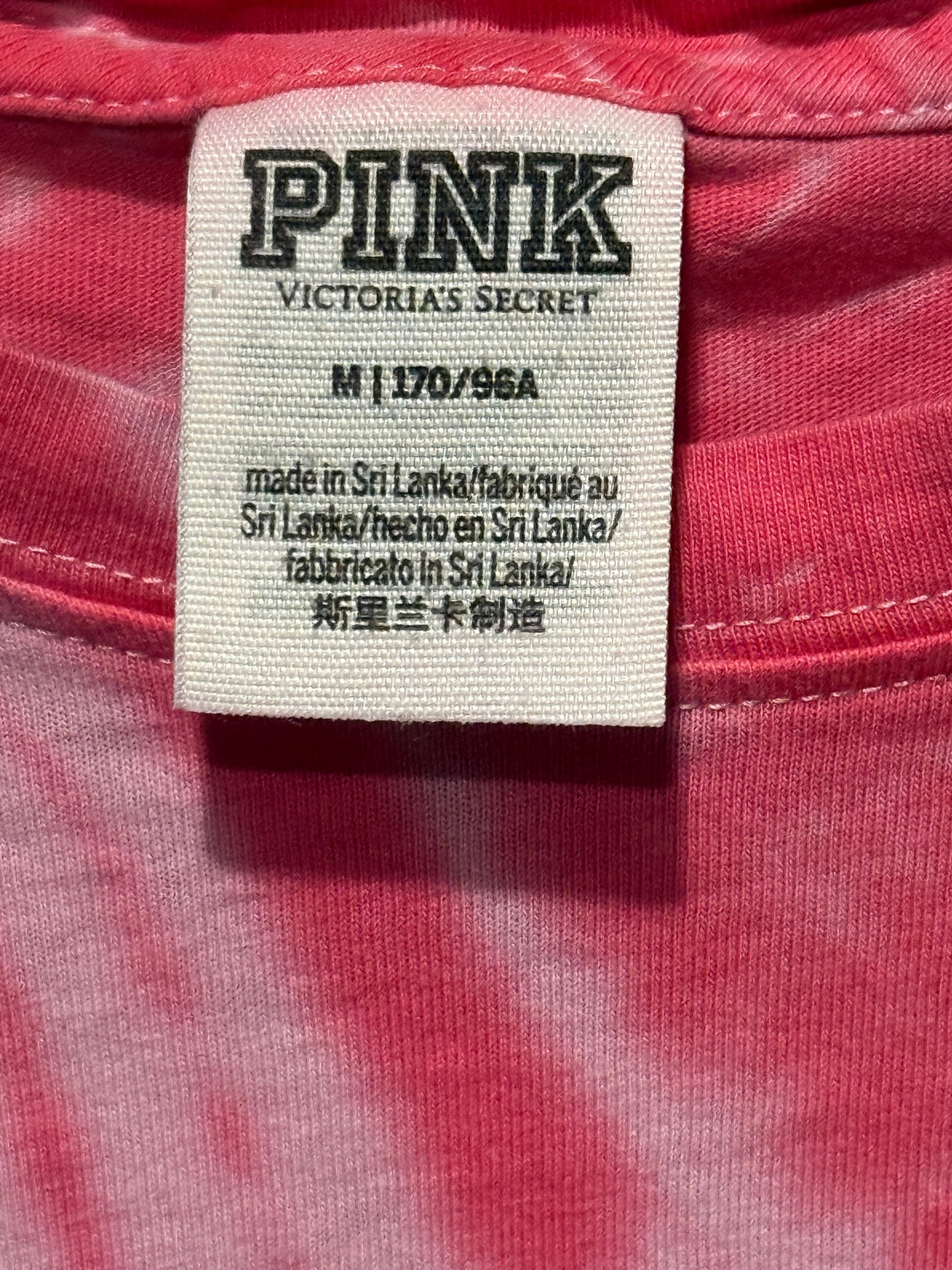 PINK by VS long sleeve tie-dye tee