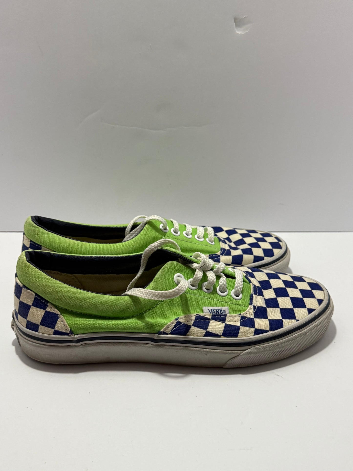 Vans Royal Blue Grid and Neon Green