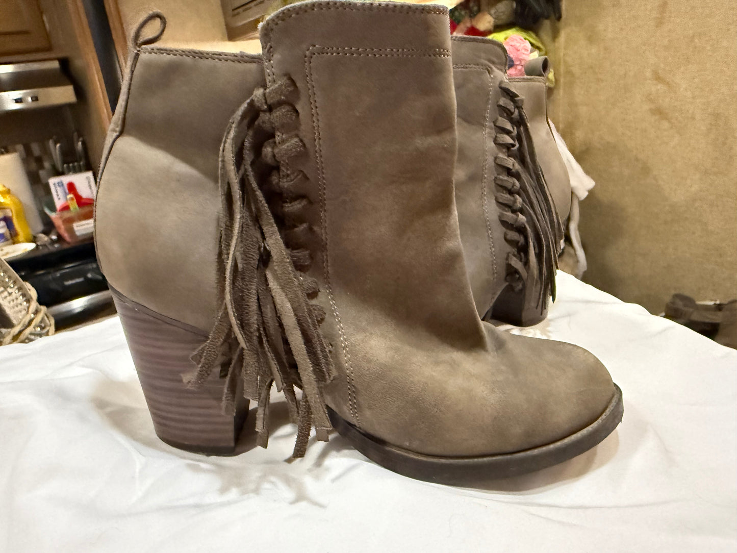 Sugar Brand Ankle Boots with Fringe
