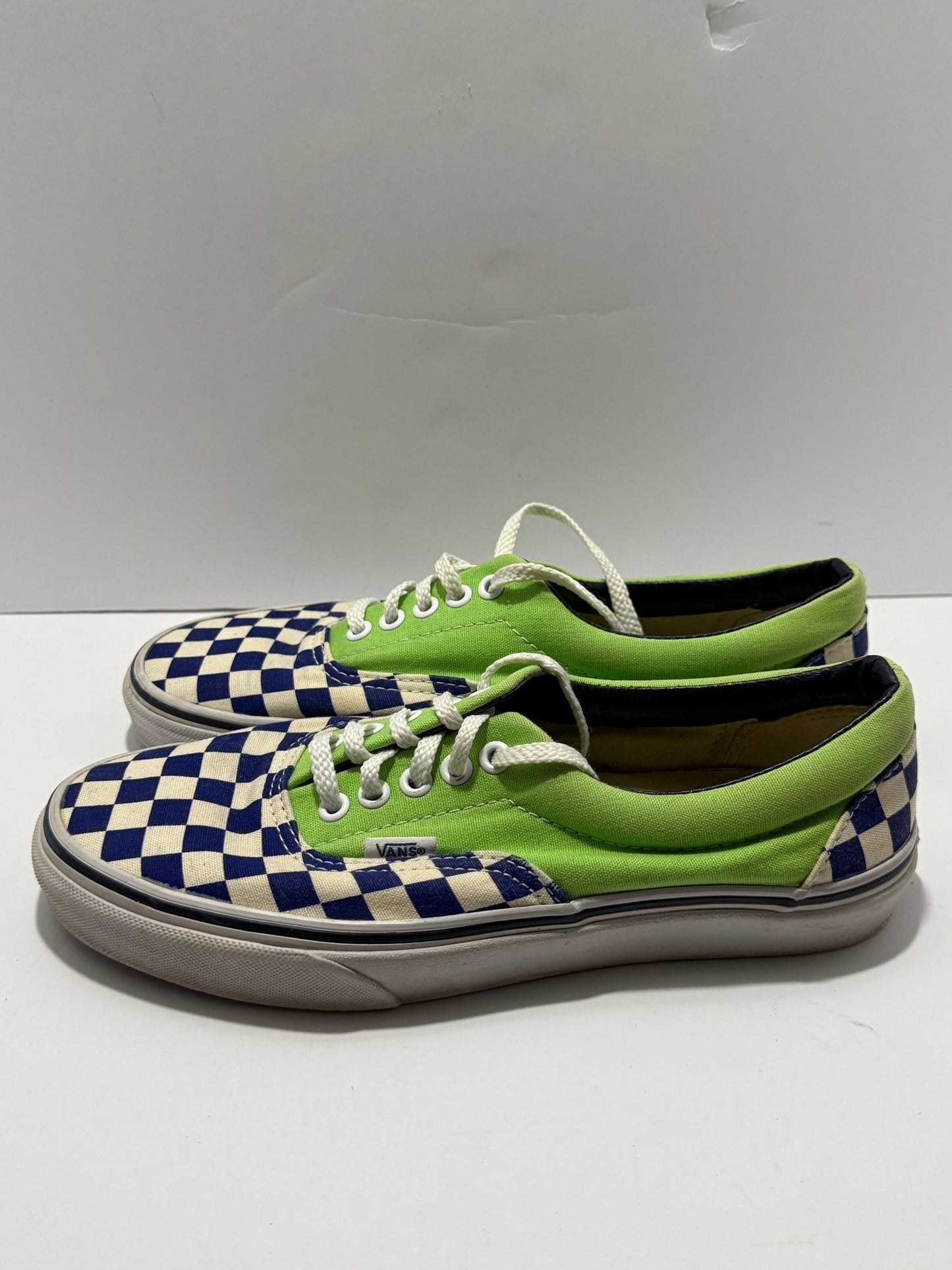 Vans Royal Blue Grid and Neon Green