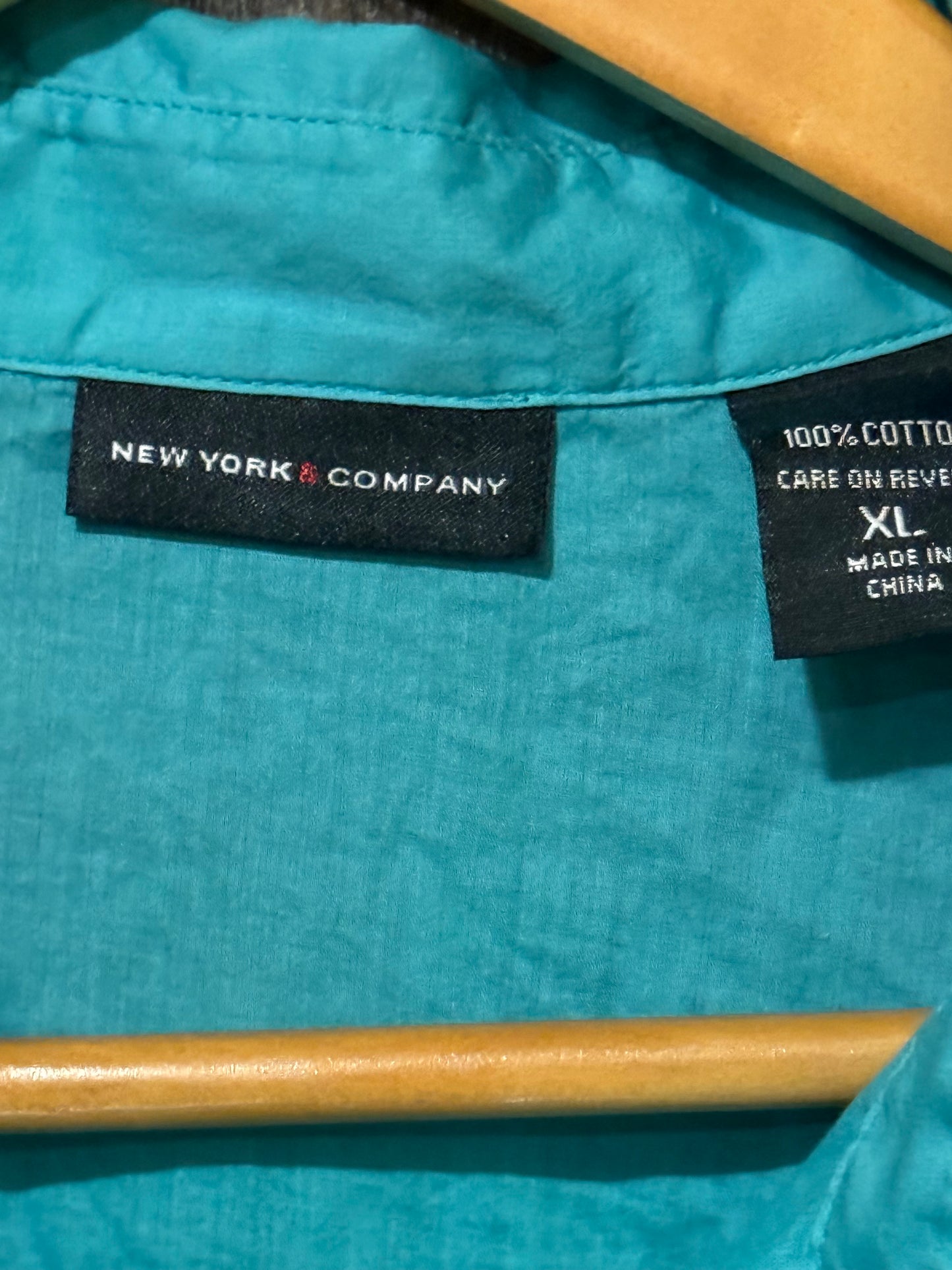 Turquoise Tunic Style Shirt Dress