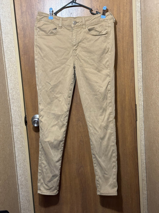 American Eagle Tan Denim Jegging