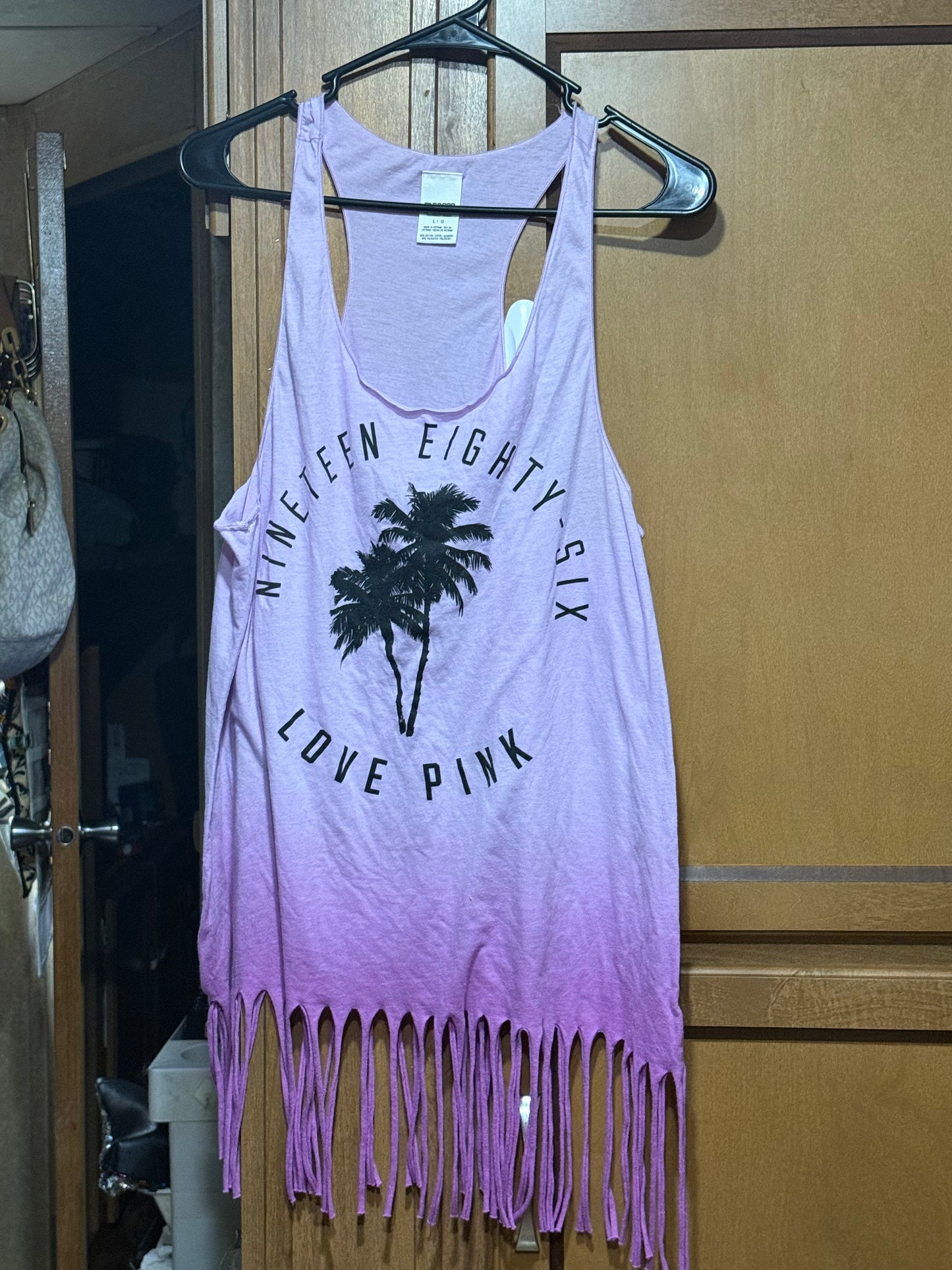 PINK by VS fringe tank top