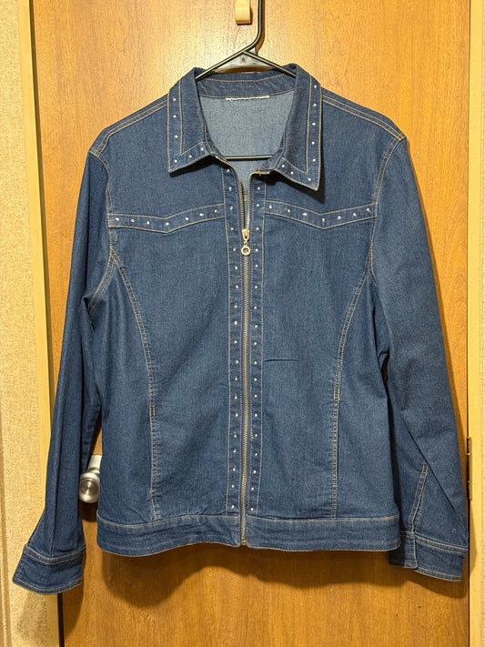 Denim Zip Front jacket