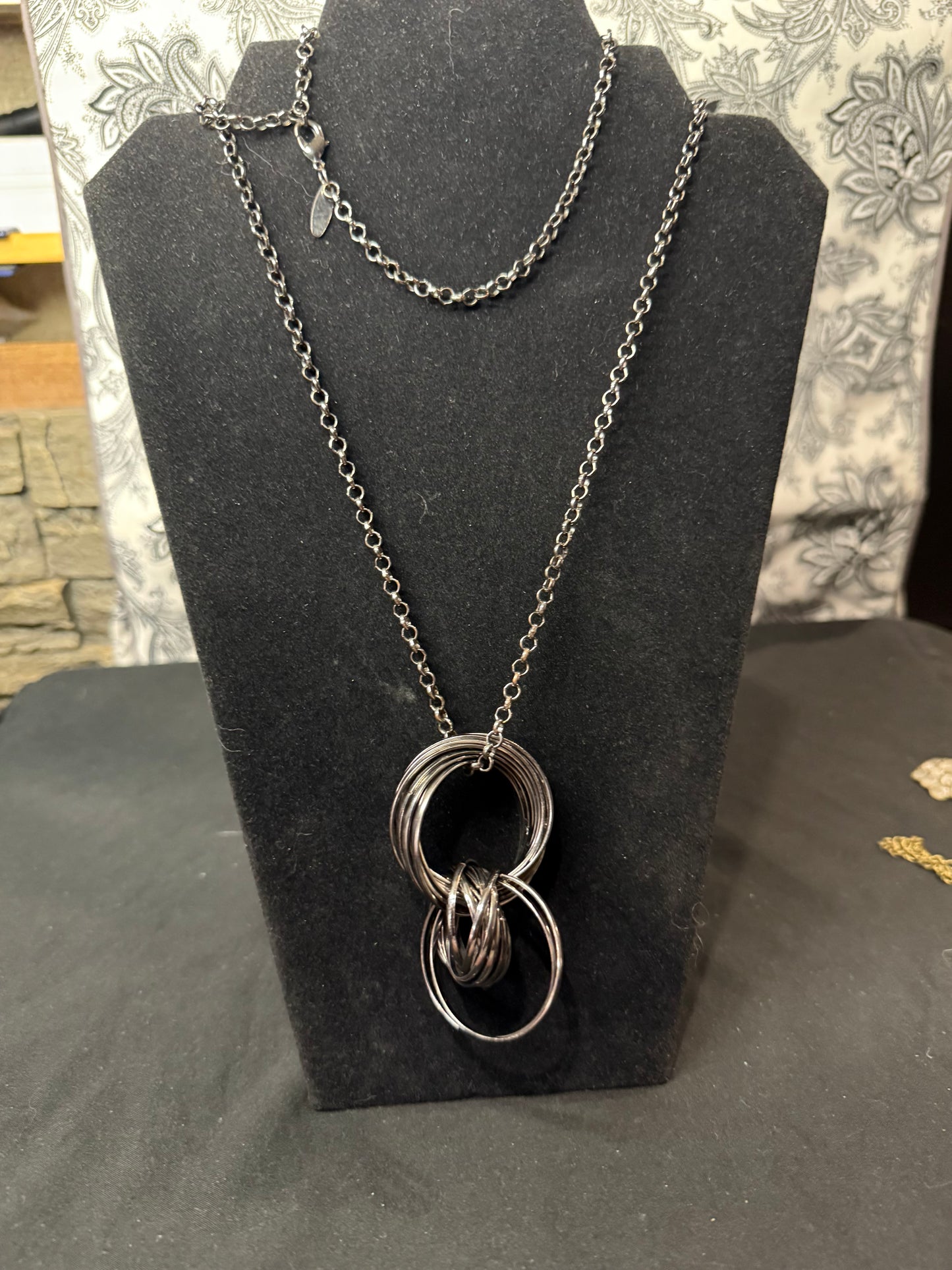 NY &Co Intertwined Circles Long Necklace