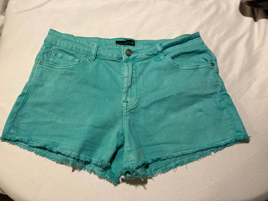 Sterling Knox Aqua Colored Denim shorts