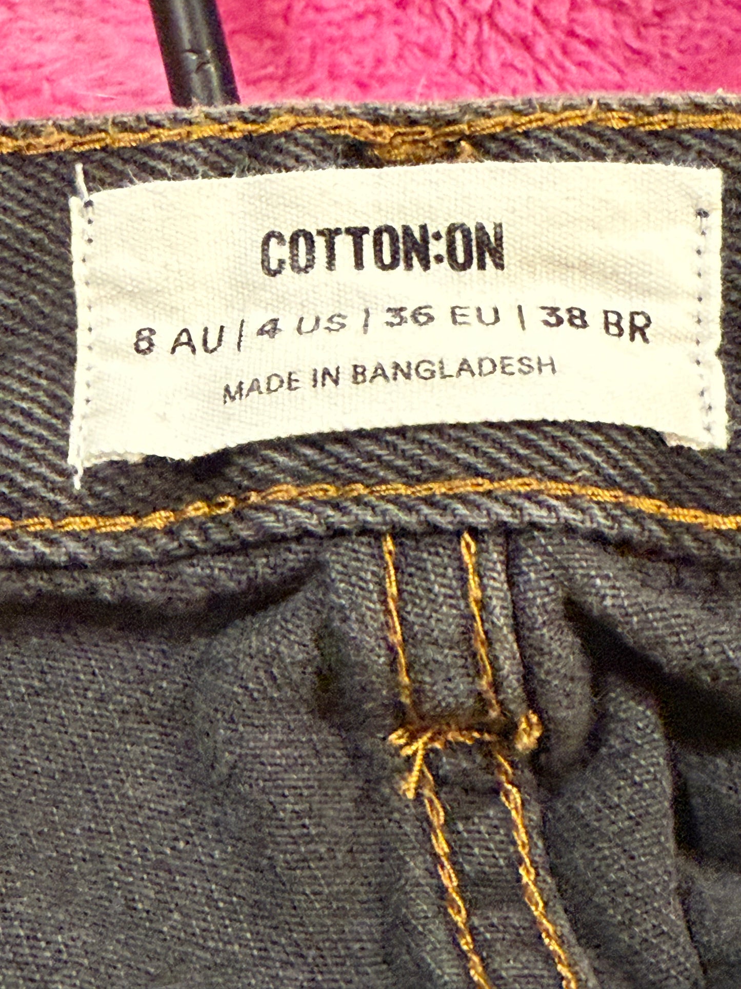 Cotton:On Black Frayed Denim Shorts