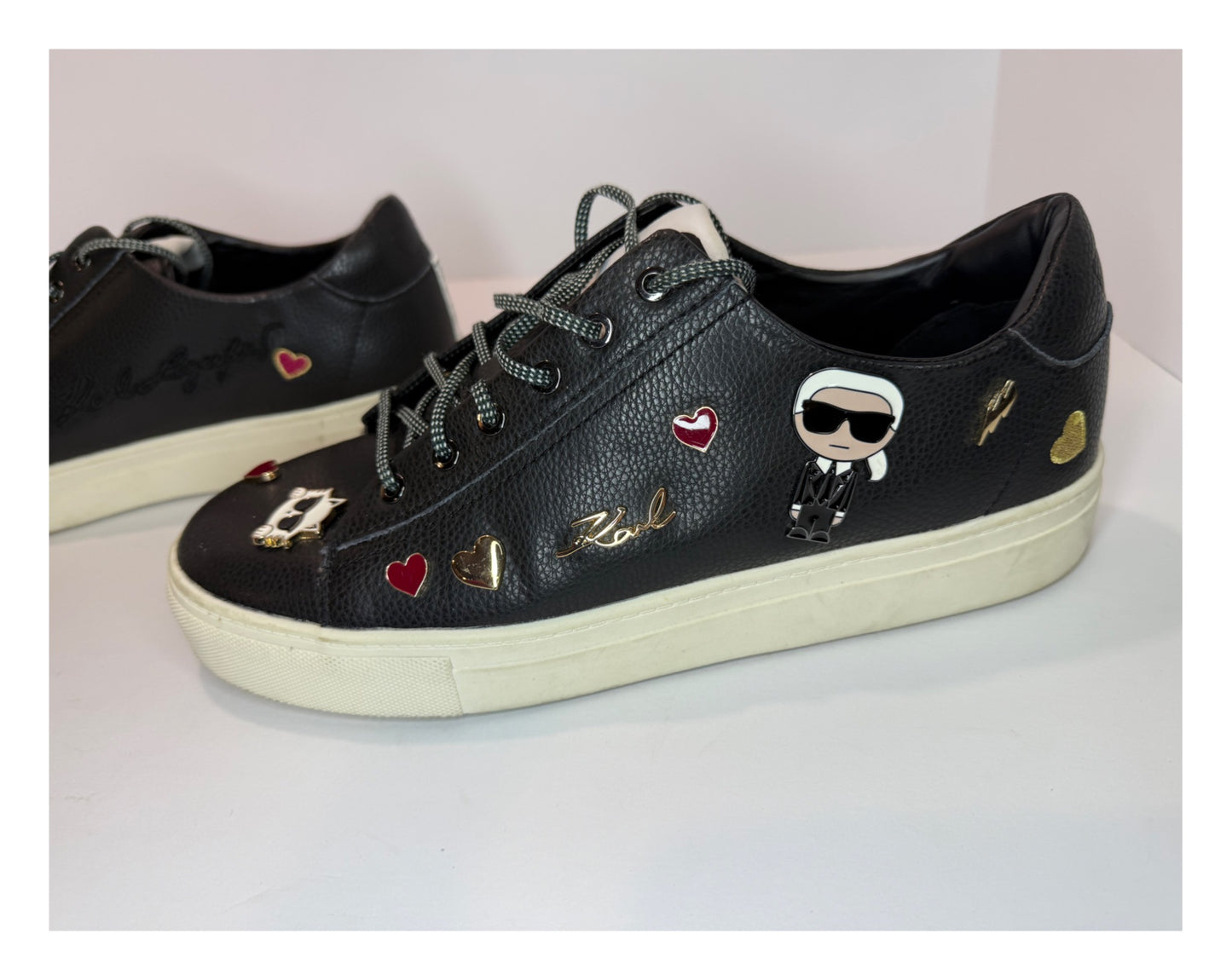 Karl Lagerfeld Paris women’s Cate Pins sneakers(limited edition and collectible)