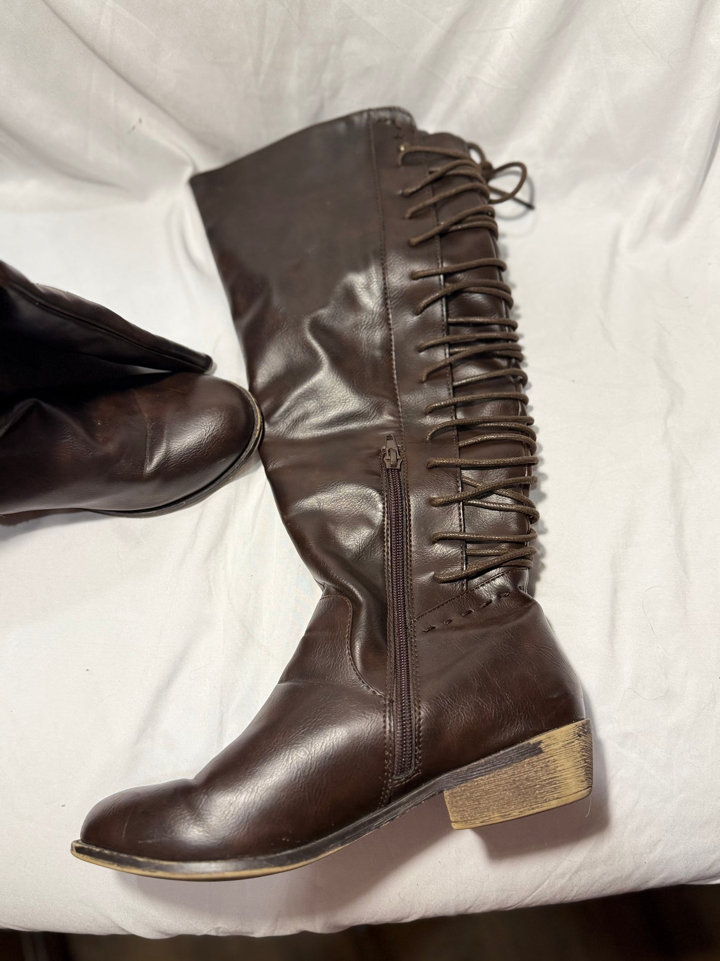 Rampage Brand Tall Boot with Lace Detail