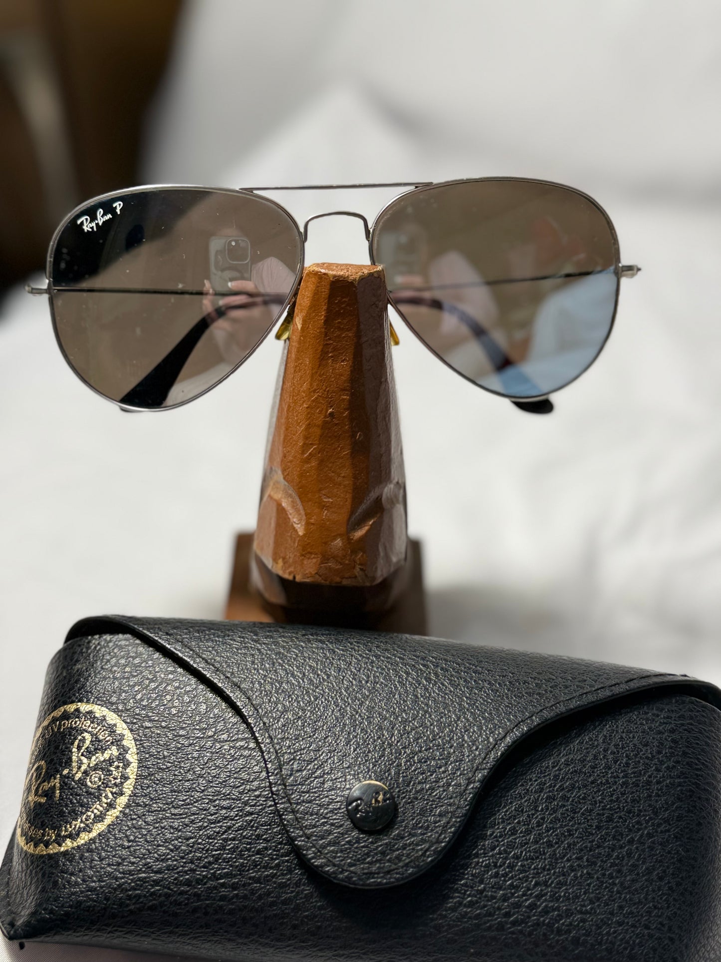Polarized Ray Ban aviator(mirrored lens)