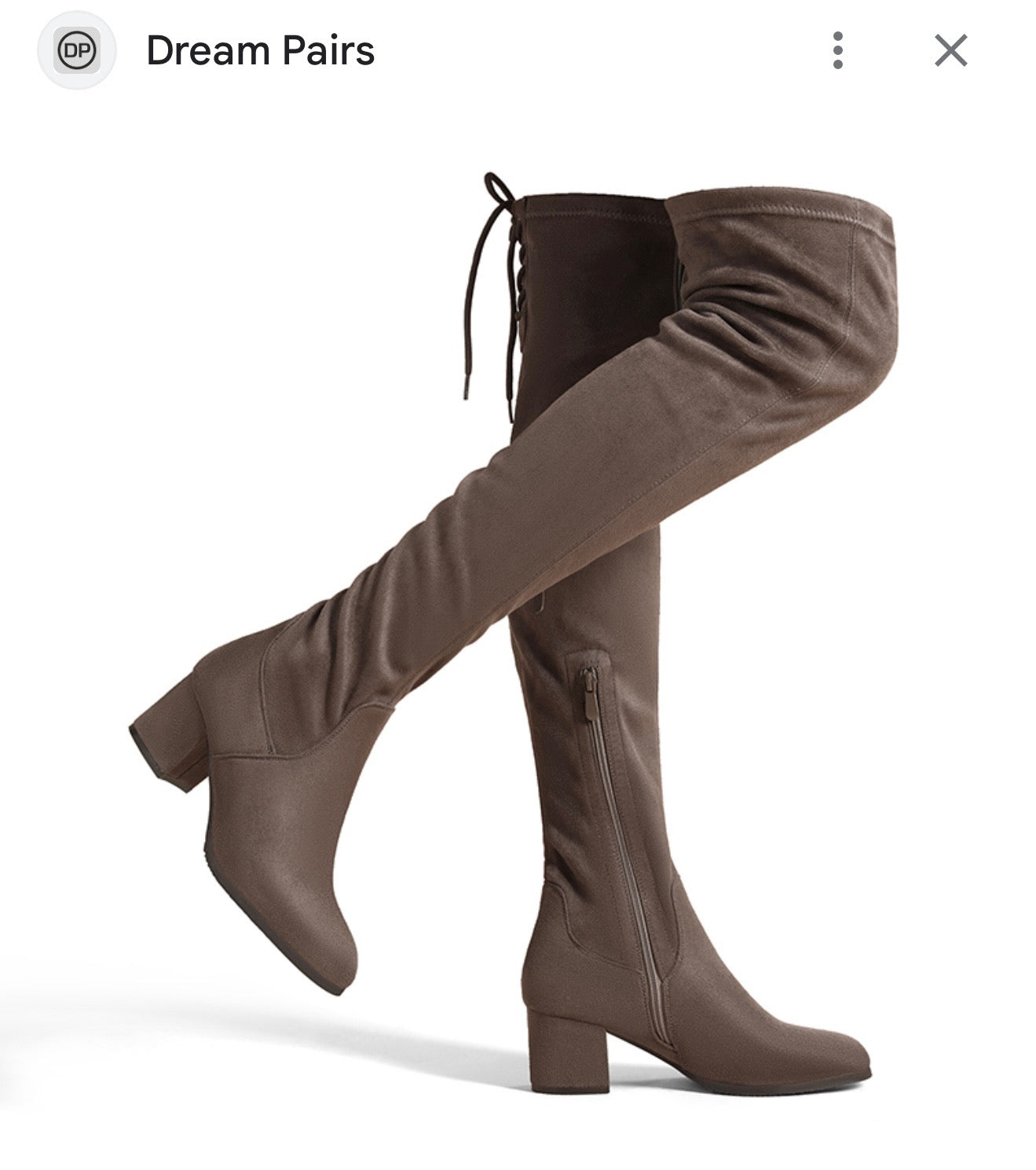 Dream Pairs thigh high Suede boots