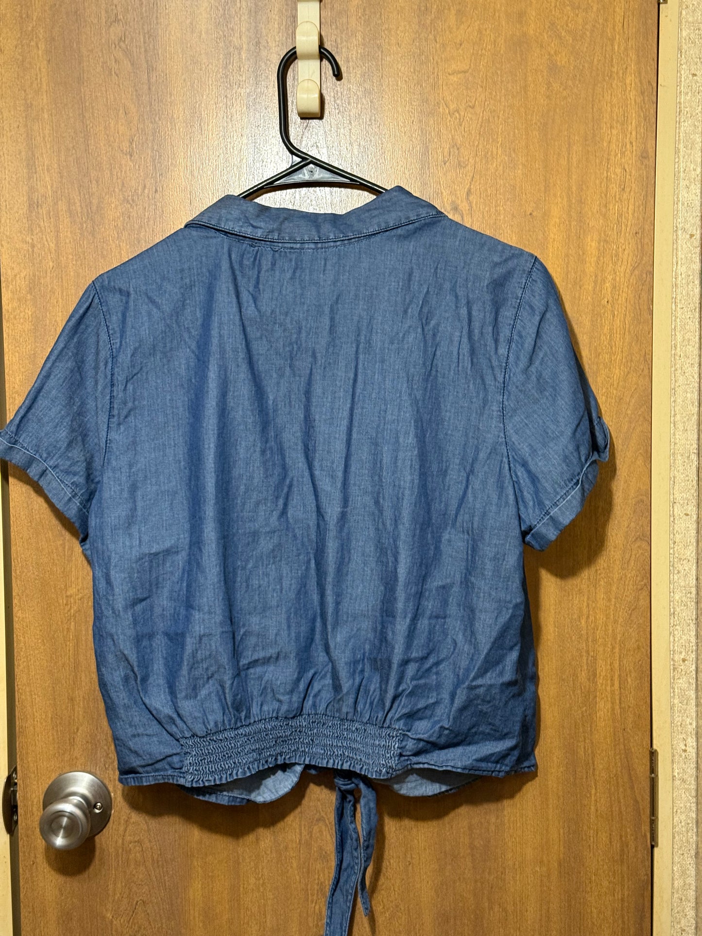 Guess Tie front denim shirt