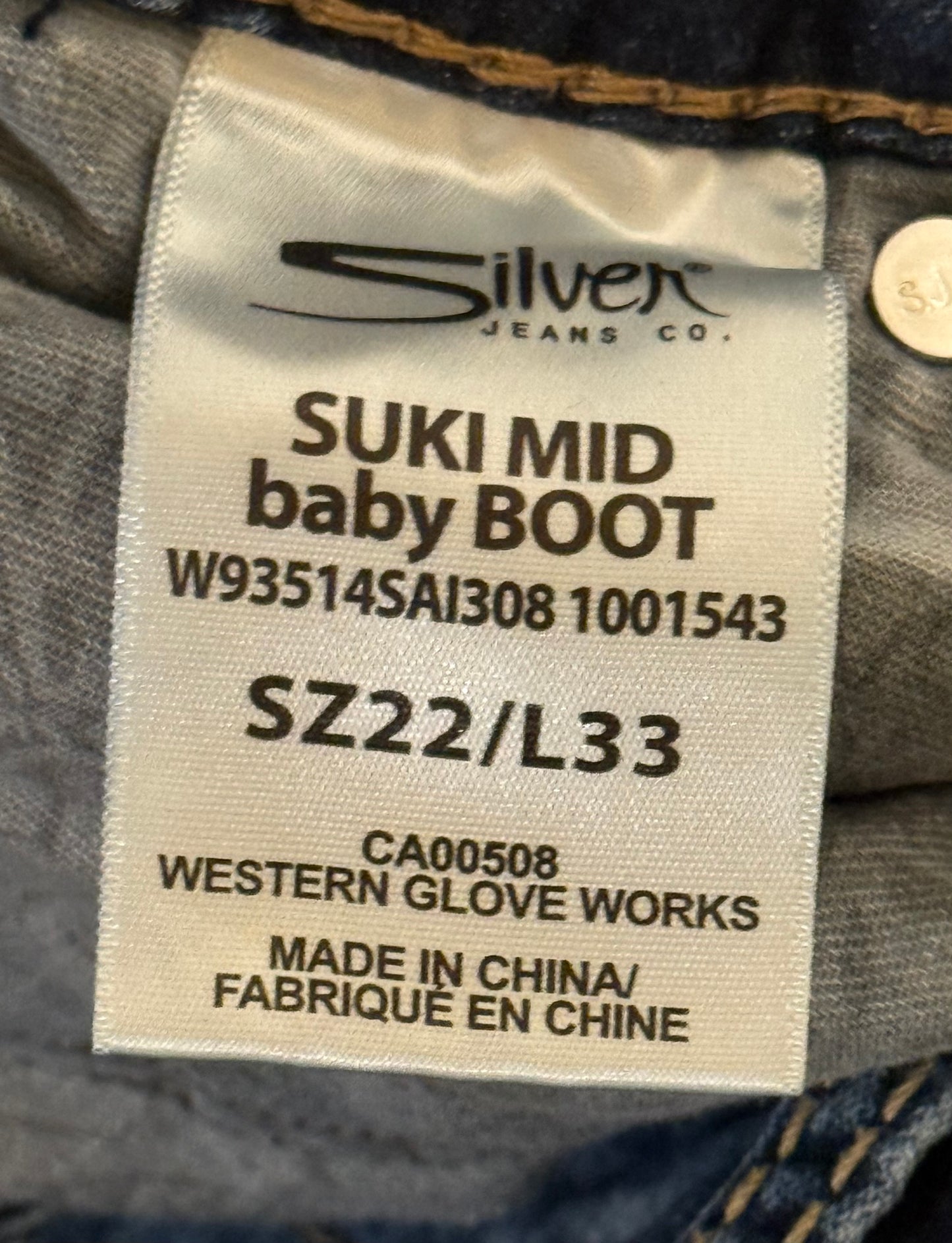 Silver Suki Mid Baby boot jeans