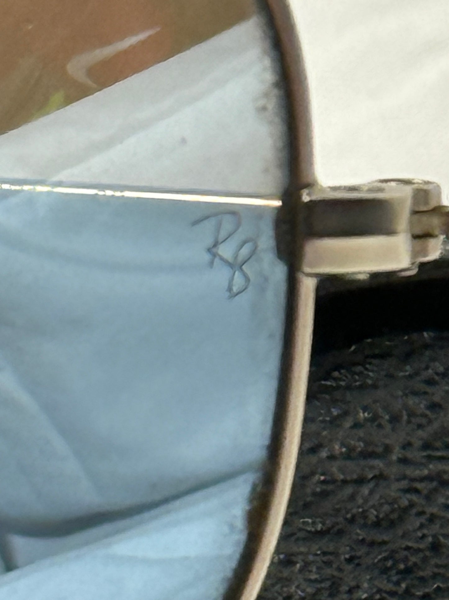 Polarized Ray Ban aviator(mirrored lens)