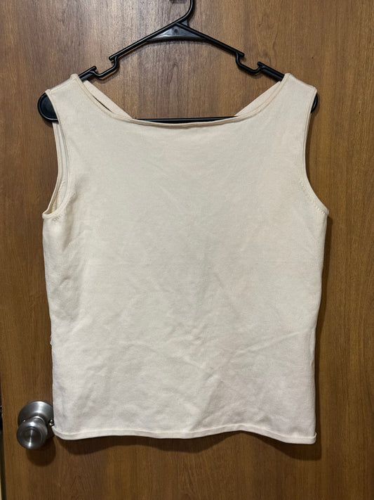 Sleeveless sweater with very cute criss cross back