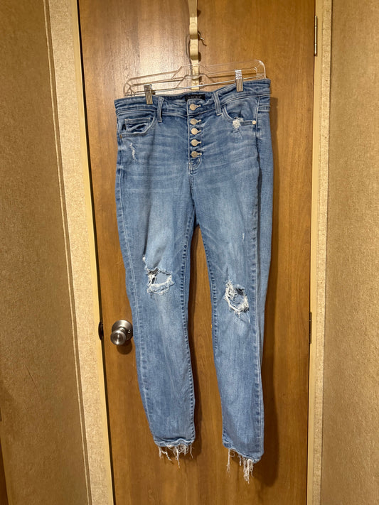 Judy Blue Distressed Boyfriend Jeans