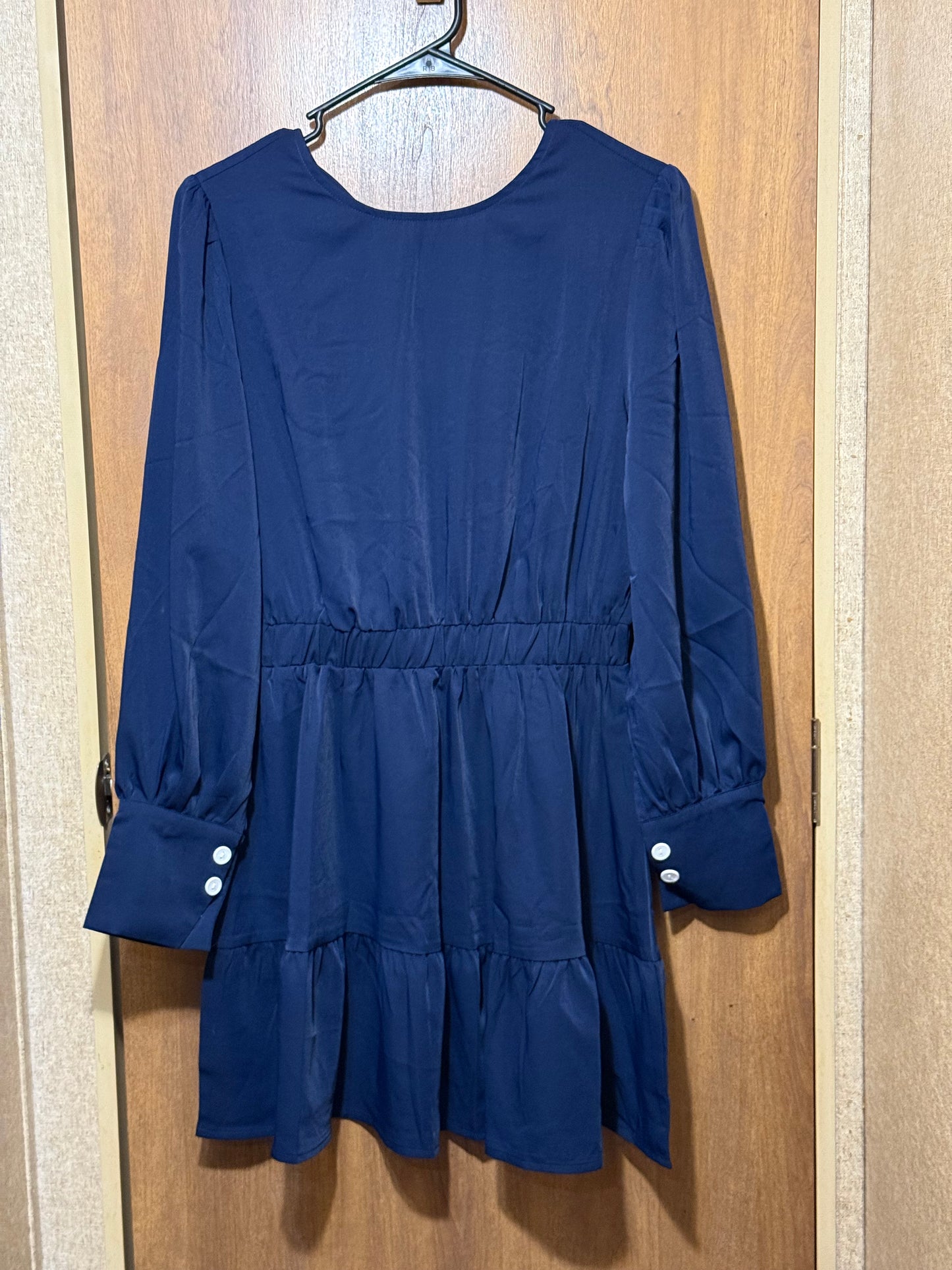 Shein Long Sleeve Ruched Hem Dress