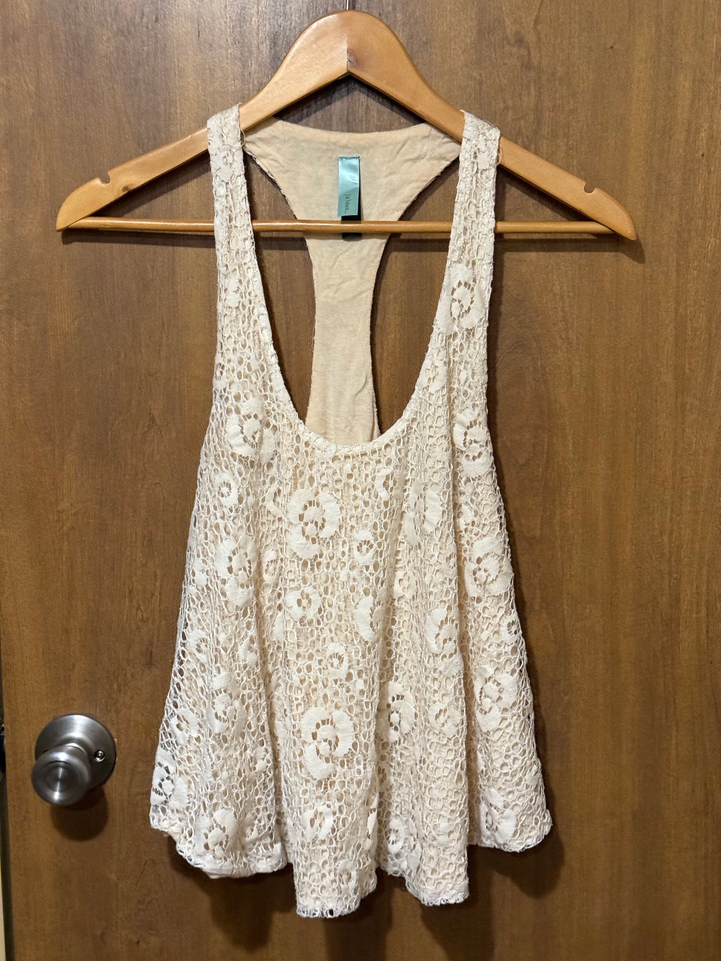 Jaloux Brand Lace Tank Style Top