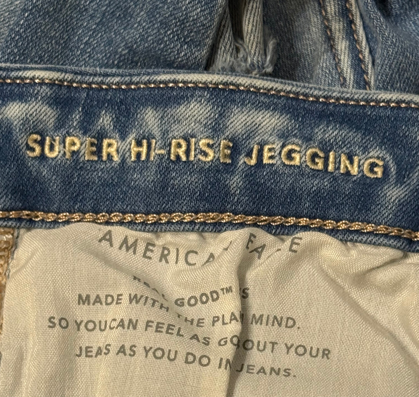 American Eagle super hi rise jegging
