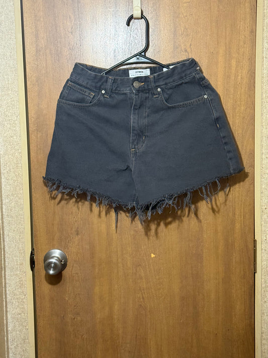 Cotton:On Black Frayed Denim Shorts