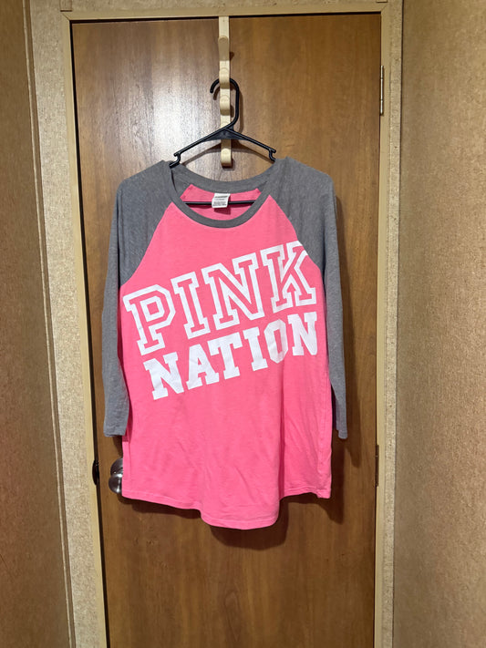 PINK by VS 3/4 sleeve Raglan style shirt