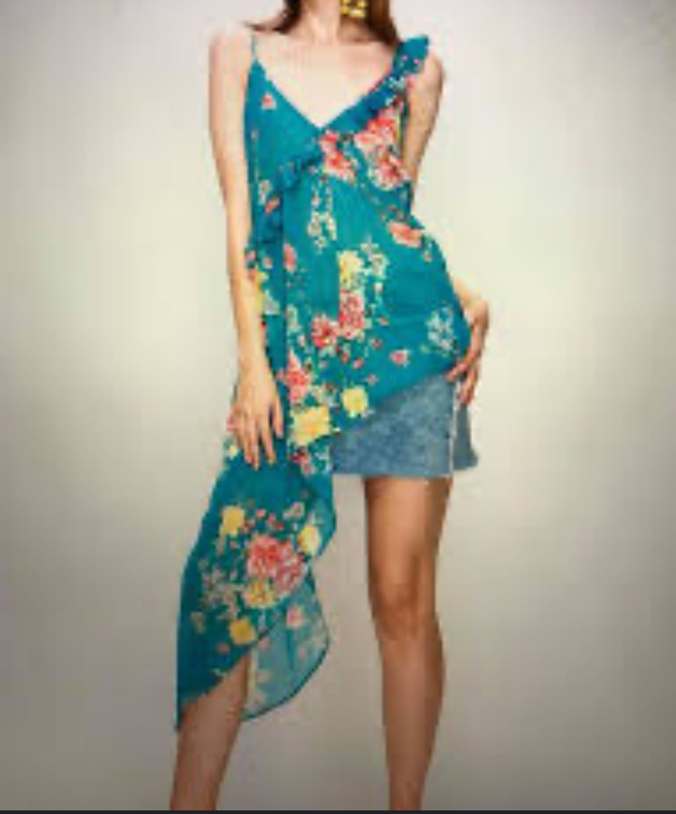 Favlux sheer sleeveless dressy top